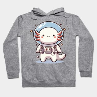 cute astronaut axolotl Hoodie
